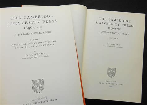 The Cambridge University Press 1696 1712 A Bibliographical Study
