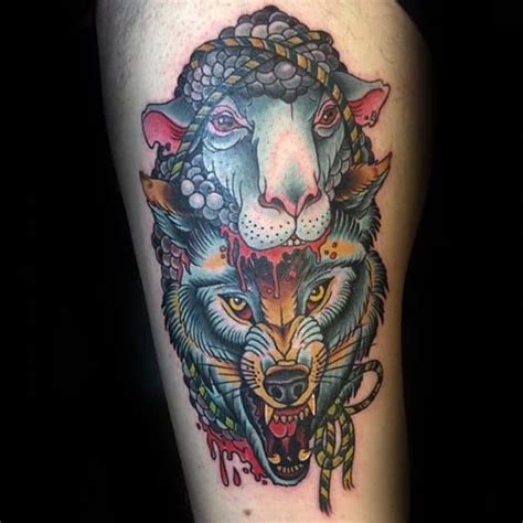 He pulled the skin carefully over him. 50 Wolf In Sheeps Clothing Tattoo Designs For Men - Manly ...
