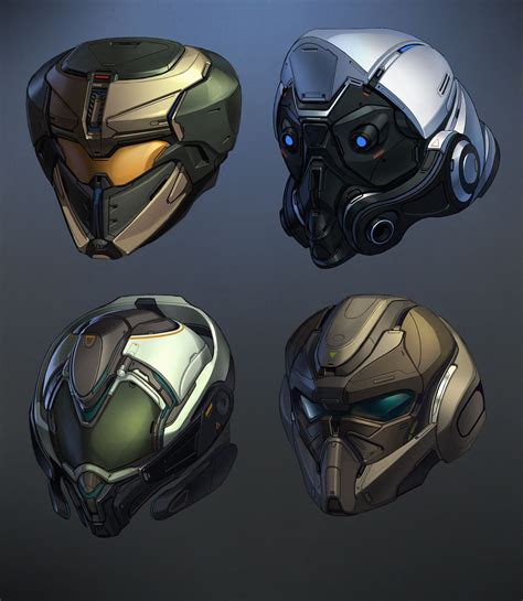 Artstation Helmets Dima Tchi Futuristic Helmet Armor Concept Helmet