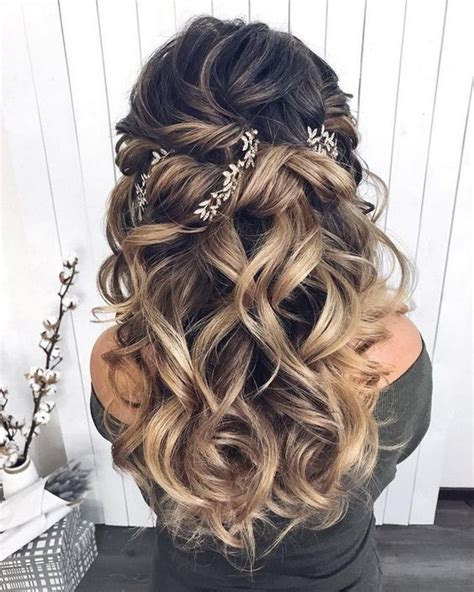 More images for wedding hairstyles hair down » 28 Captivating Half Up Half Down Wedding Hairstyles ...