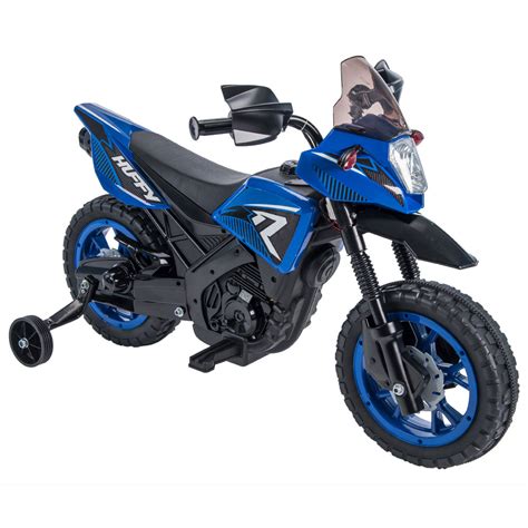 Teach your child about proper riding attire, too. Huffy 6V R1 Kids Battery-Powered Ride-On Motorcycle, Blue ...