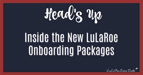 Heads Up Inside The New Lularoe Onboarding Packages Devin Zarda