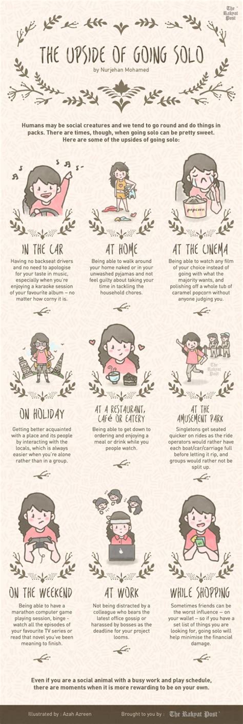 9 Enjoyable Ways To Do Things Alone Daily Infographicdaily