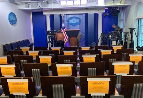 White House Briefing Room Seating Chart Has Been Rearranged To Increase