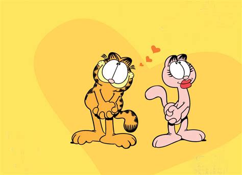 Garfield And His Girlfriend Arlene Dibujos Animados Garfiel Y Dibujos