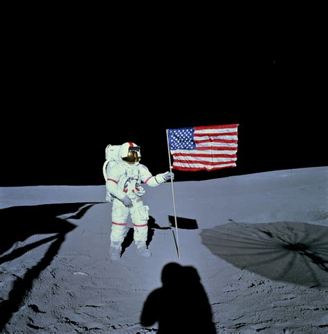 Astronaut Alan Shepard During Apollo 14 Eva On The Moon Moon Nasa