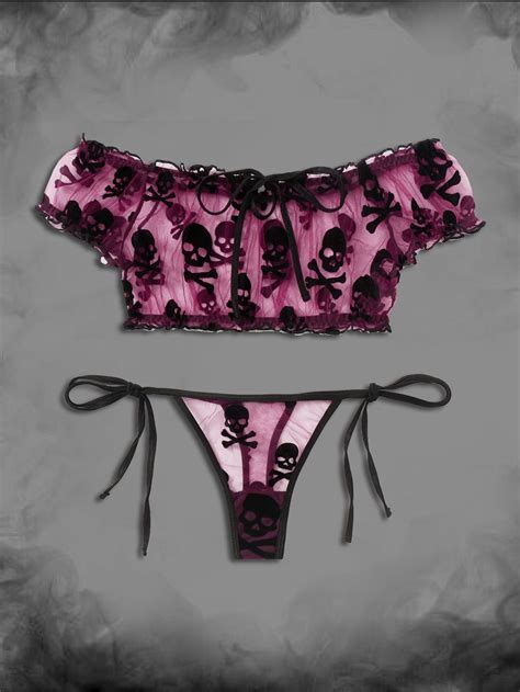 Pink Collar Halloween Sexy Sets Embellished Slight Stretch Women Sexy