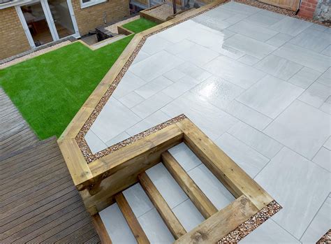Raised Patio With Sleepers Living Landscapes
