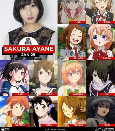 sakura ayane voice actor anime anime crossover anime funny
