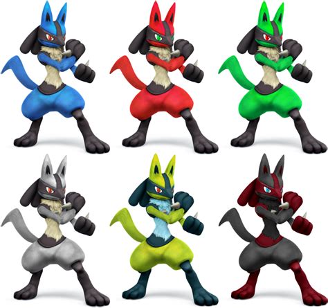 Lucario Ssb4 Recolors By Shadowgarion On Deviantart
