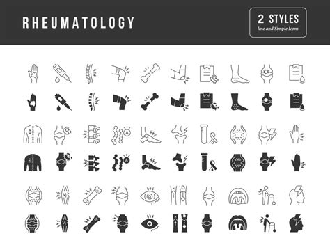 Set Of Simple Icons Of Rheumatology 10562485 Vector Art At Vecteezy