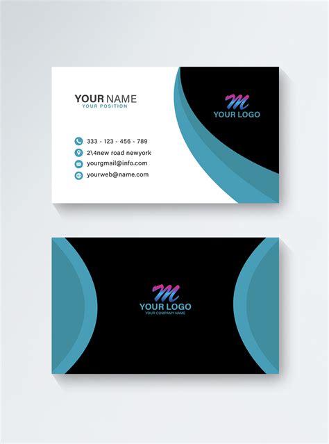 Fashion Creative Business Card Template Imagepicture Free Download