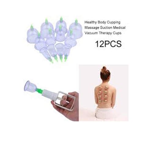 Cup Massage001 New 12pcs Set Pull Out Vacuum Apparatus Traditional Self Treatment At Home