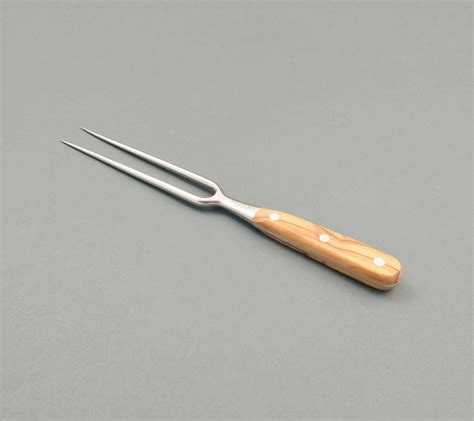 The Due Buoi Arrosto Fork 19 Cm Long And Olive Wood Handle Is The