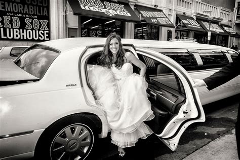 Bride In Limousine