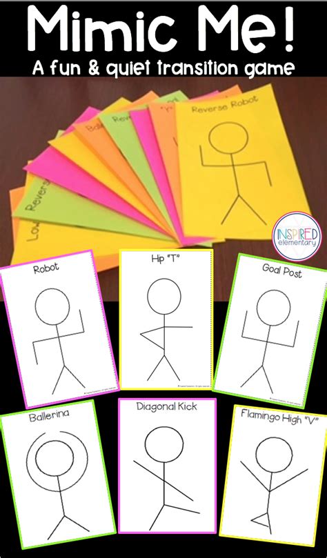 For toddlers play is learning, so learning is fun. Mimic Me! A Body Movement Transition Game | Preschool ...