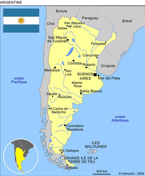 Carte Géographique Argentine