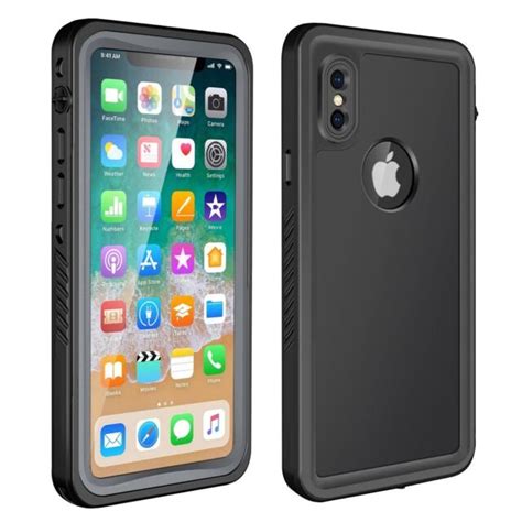 Iphone X Waterproof Case Eonfine Full Body Rugged Protective Case With