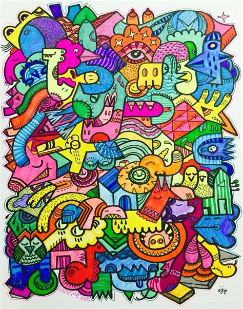 Trippy Doodle Art Psychedelic Virtual Rave Art Ideas Graffiti