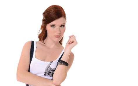 Wallpaper Face Women Redhead Simple Background Looking At Viewer