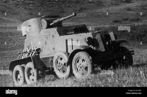 Ba 6 Soviet Armoured Car Stock Photo Alamy