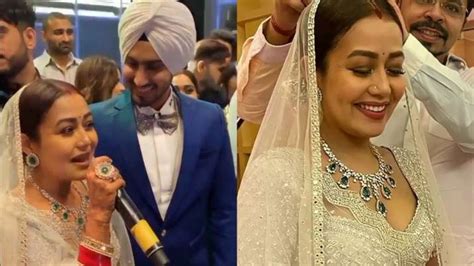 Neha Kakkar Rohanpreet Singhs Wedding Reception Viral Photos Videos For Your Eyes Only