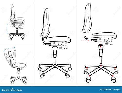 Office Chair Drawing Stock Vector Illustration Of Chair 24087459