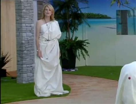 Celebrity Big Brother Sally Bercow Strips Down To A Bed Sheet Yet