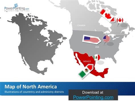 Powerpoint North America Map