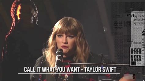 Taylor Swift Call It What You Want Acoustic Version Live In Snl