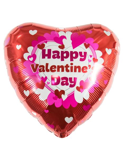 Happy Valentine`s Day Foil Balloon Heart Shaped Balloon For Lovers