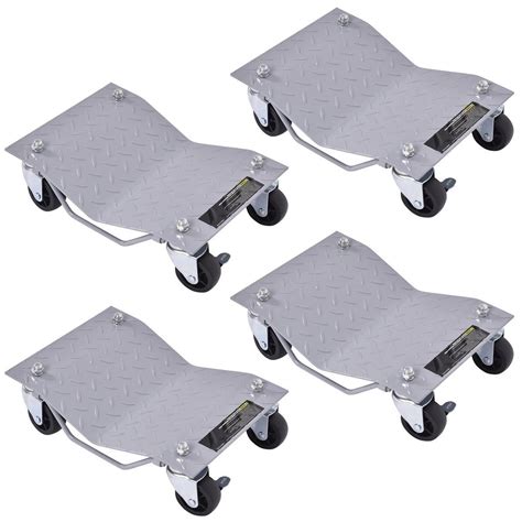 Xtremepowerus 4pc Wheel Car Dolly Repair Slide Vehicle Car Moving