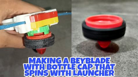 🤯 Making A Beyblade With Bottle Cap That Can Spin With Launcher Easy