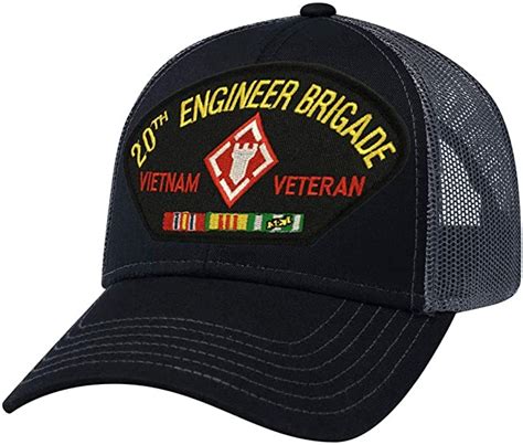 Military Productions 20th Engineer Brigade Vietnam Veteran Mesh Back