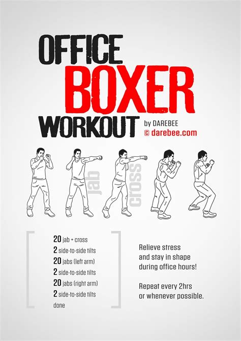 Office Boxer Workout Boxer Workout Boxing Workout Fighter Workout