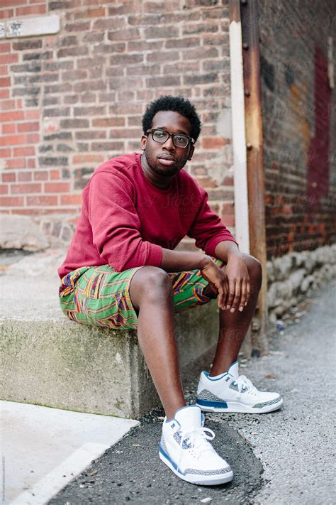 Young Black Man Wearing Glasses By Stocksy Contributor Brian Powell