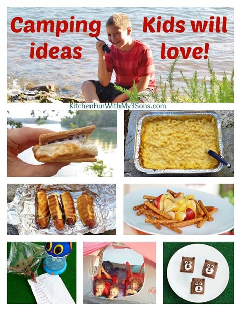 Fun Camping Ideas For Kids Kitchen Fun With My 3 Sons