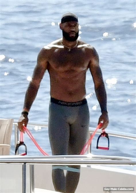 Free Lebron James Shirtless And Bulge On A Yacht The Gay Gay