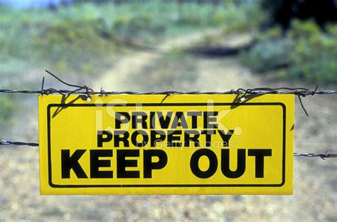 Private Property Keep Out Sign Stock Photos