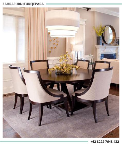 Ini karena meja makan adalah furniture paling sentral yang ada di sebuah ruang makan. MEJA MAKAN MINIMALIS 6 KURSI / MEJA MAKAN BULAT | JUAL ...