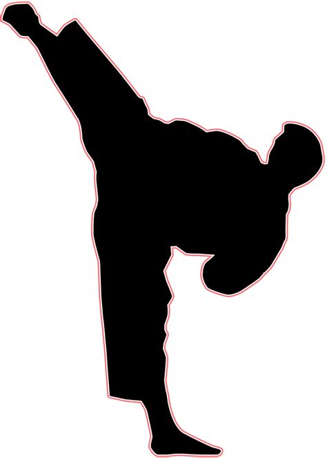 Clip Art Kick Mixed Martial Arts Karate Mixed Martial Arts Png