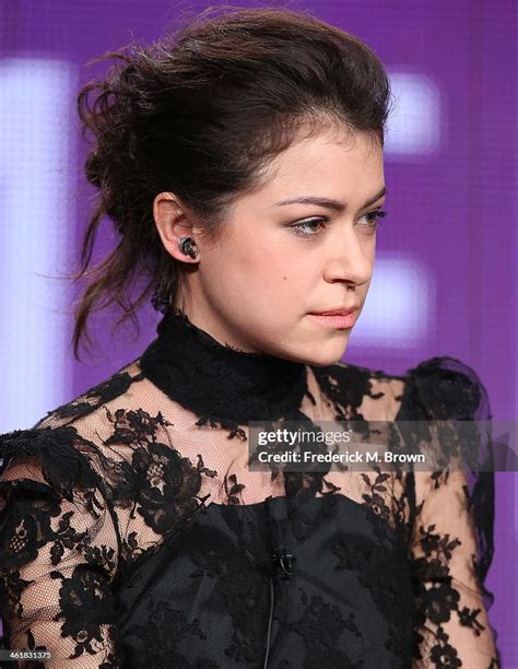 Actress Tatiana Maslany Speaks Onstage During The Orphan Black