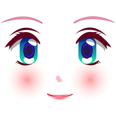 Premium Vector Cute Anime Girl Face