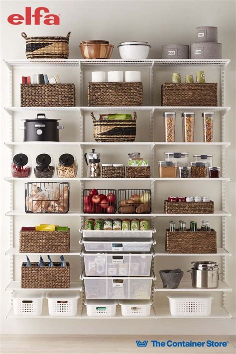 Pin On Elfa Kitchen Shelving And Drawer Solutions