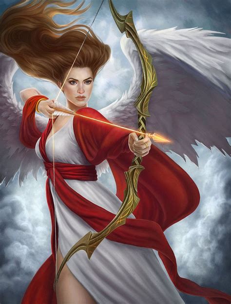 On Deviantart Fantasy Female Warrior Angel Warrior