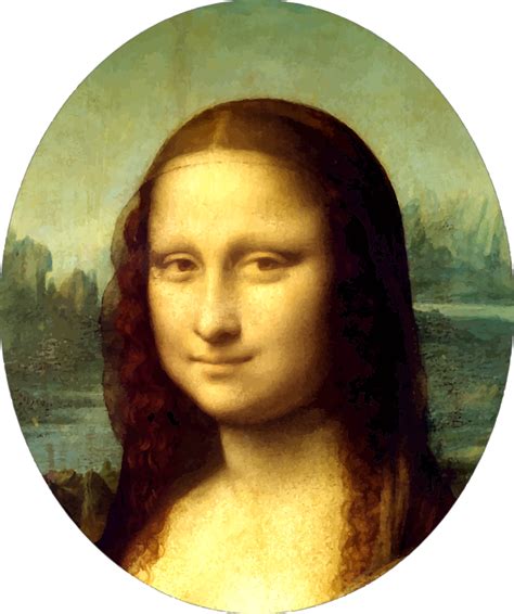 Medium Image Leonardo Da Vinci Mona Lisa Art Print Poster Clipart