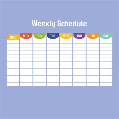 Free Printable Weekly Work Schedule Template All In One Photos