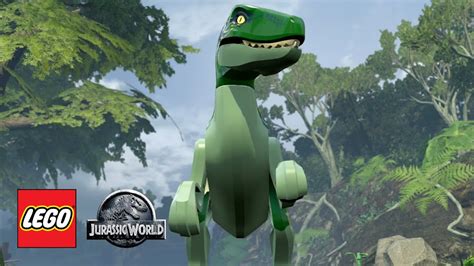 Lego Jurassic World The Video Game Velociraptor Blue Youtube