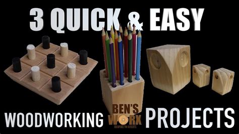 3 Easy Woodworking Projects Christmas Ts Youtube