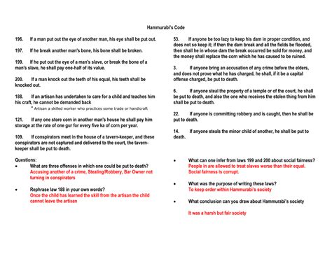 Readworks org answer key a drops journey. The Code Of Hammurabi Answers - XYZ de Code